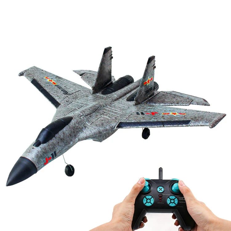 HKM-507923 2.4G Remote Control Foam Airplane J-11 Fighter Jet Model for Beginners