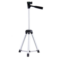 HKM-507987 Versatile Aluminum Alloy Tripod Set with U-Shaped Clip and Cloth Bag for Mobile Phone Live Support