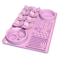 HKM-5080253 Silicone Slow Food Licking Mat with Suction Cup for Dogs - Versatile Pet Tableware