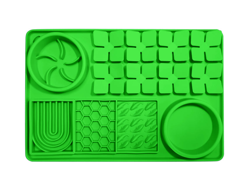 HKM-5080253 Silicone Slow Food Licking Mat with Suction Cup for Dogs - Versatile Pet Tableware