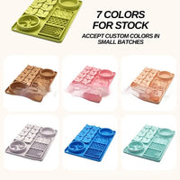 HKM-5080253 Silicone Slow Food Licking Mat with Suction Cup for Dogs - Versatile Pet Tableware