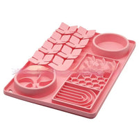 HKM-5080253 Silicone Slow Food Licking Mat with Suction Cup for Dogs - Versatile Pet Tableware