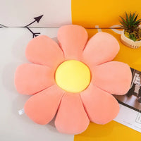 HKM-508115 Custom Soft Plush Daisy Flower Seat Cushion - Adorable Flower-Shaped Throw Pillow for All Ages