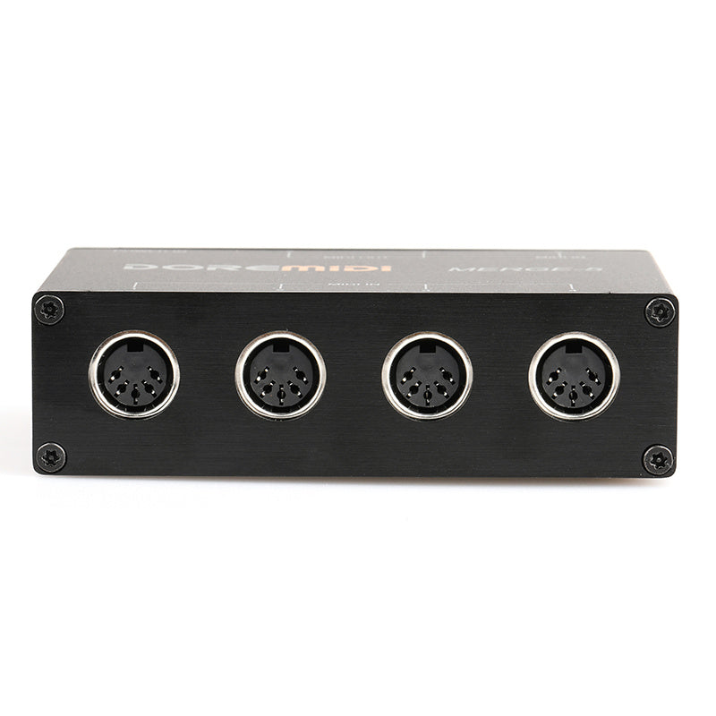 HKM-508115 MIDI Merge-5 Combiner for 5 Inputs and 2 Outputs, Compact Size 115x73x33mm, Low Latency Operation