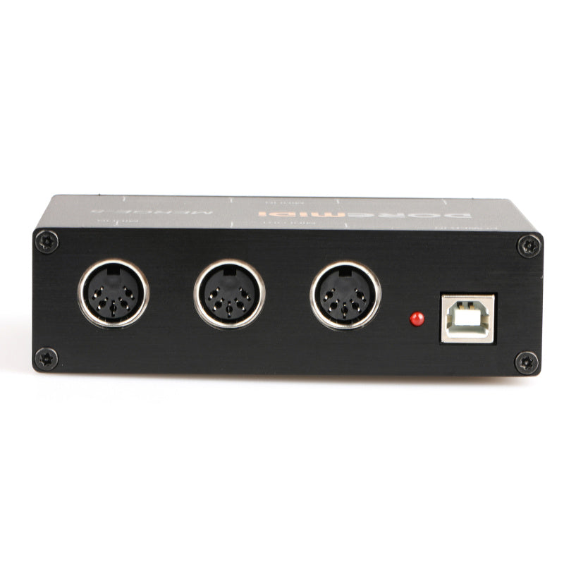 HKM-508115 MIDI Merge-5 Combiner for 5 Inputs and 2 Outputs, Compact Size 115x73x33mm, Low Latency Operation