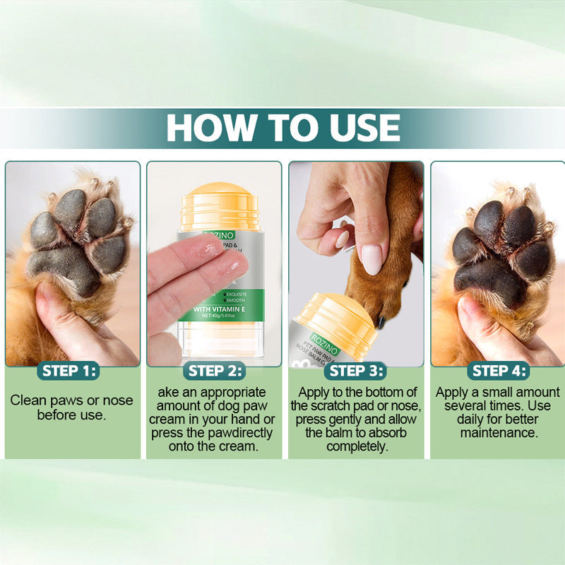 HKM-5081917 Pet Paw Care Cream with Green Tea for Nourishing Delicate Noses - 40g