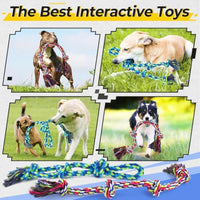 HKM-5082685 Durable Cotton Rope Toy for Dogs - Ideal for Tug of War, Chewing, and Interactive Play