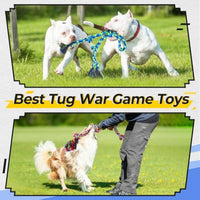 HKM-5082685 Durable Cotton Rope Toy for Dogs - Ideal for Tug of War, Chewing, and Interactive Play
