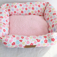 HKM-5084093 Small Square Nest Dog Mat for All Seasons ¨C Cozy Cotton Kennel with Various Patterns
