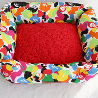 HKM-5084093 Small Square Nest Dog Mat for All Seasons ¨C Cozy Cotton Kennel with Various Patterns
