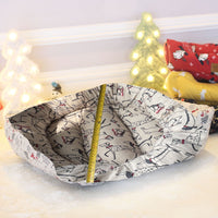 HKM-5084093 Small Square Nest Dog Mat for All Seasons ¨C Cozy Cotton Kennel with Various Patterns