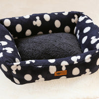 HKM-5084093 Small Square Nest Dog Mat for All Seasons ¨C Cozy Cotton Kennel with Various Patterns