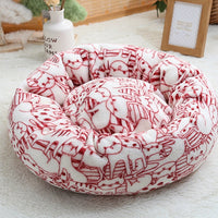 HKM-5084093 Small Square Nest Dog Mat for All Seasons ¨C Cozy Cotton Kennel with Various Patterns