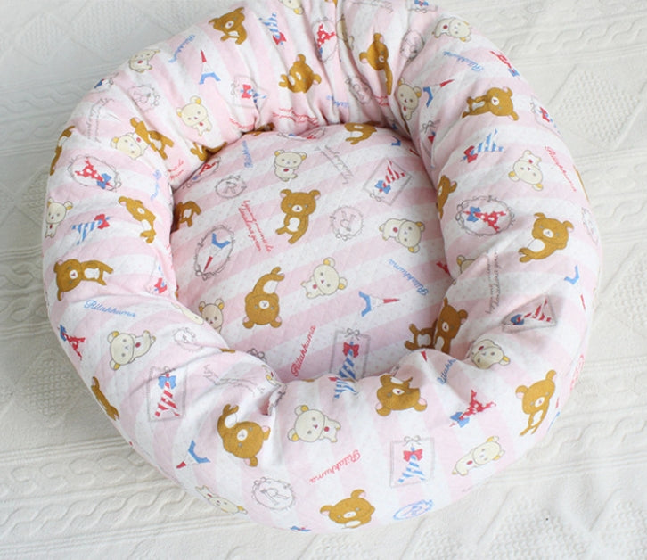 HKM-5084093 Small Square Nest Dog Mat for All Seasons ¨C Cozy Cotton Kennel with Various Patterns