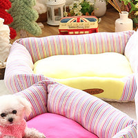 HKM-5084093 Small Square Nest Dog Mat for All Seasons ¨C Cozy Cotton Kennel with Various Patterns
