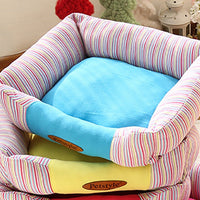 HKM-5084093 Small Square Nest Dog Mat for All Seasons ¨C Cozy Cotton Kennel with Various Patterns