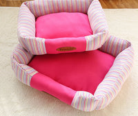 HKM-5084093 Small Square Nest Dog Mat for All Seasons ¨C Cozy Cotton Kennel with Various Patterns