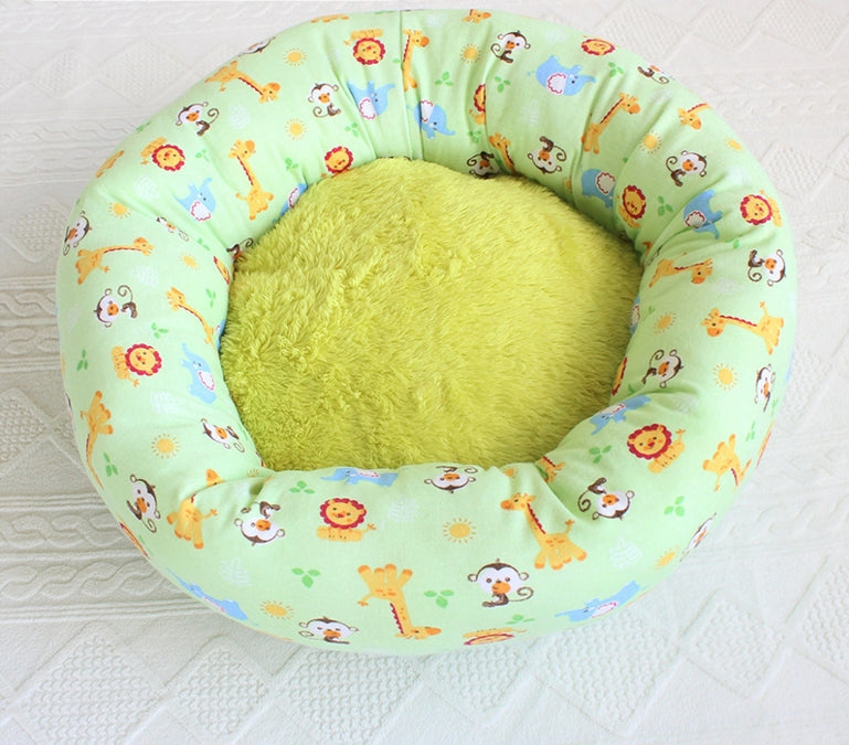 HKM-5084093 Small Square Nest Dog Mat for All Seasons ¨C Cozy Cotton Kennel with Various Patterns