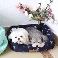 HKM-5084093 Small Square Nest Dog Mat for All Seasons ¨C Cozy Cotton Kennel with Various Patterns