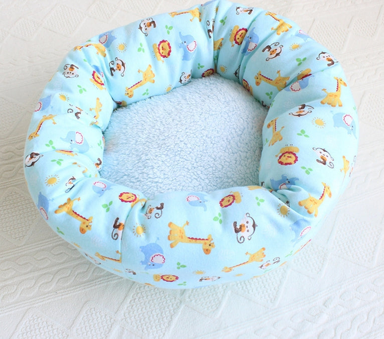 HKM-5084093 Small Square Nest Dog Mat for All Seasons ¨C Cozy Cotton Kennel with Various Patterns