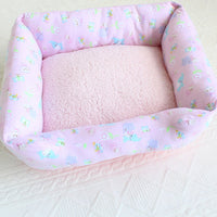 HKM-5084093 Small Square Nest Dog Mat for All Seasons ¨C Cozy Cotton Kennel with Various Patterns