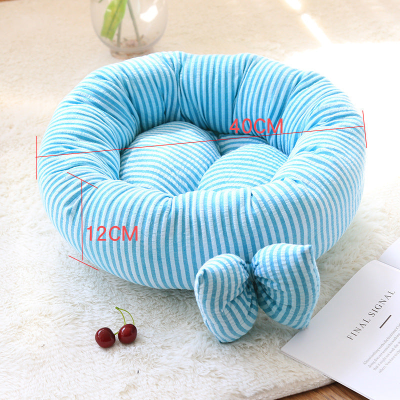 HKM-5084093 Small Square Nest Dog Mat for All Seasons ¨C Cozy Cotton Kennel with Various Patterns