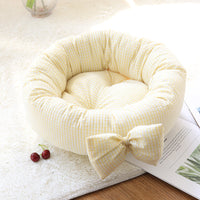 HKM-5084093 Small Square Nest Dog Mat for All Seasons ¨C Cozy Cotton Kennel with Various Patterns