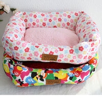 HKM-5084093 Small Square Nest Dog Mat for All Seasons ¨C Cozy Cotton Kennel with Various Patterns