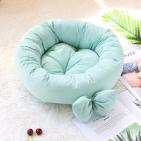HKM-5084093 Small Square Nest Dog Mat for All Seasons ¨C Cozy Cotton Kennel with Various Patterns