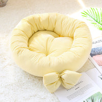 HKM-5084093 Small Square Nest Dog Mat for All Seasons ¨C Cozy Cotton Kennel with Various Patterns