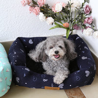 HKM-5084093 Small Square Nest Dog Mat for All Seasons ¨C Cozy Cotton Kennel with Various Patterns