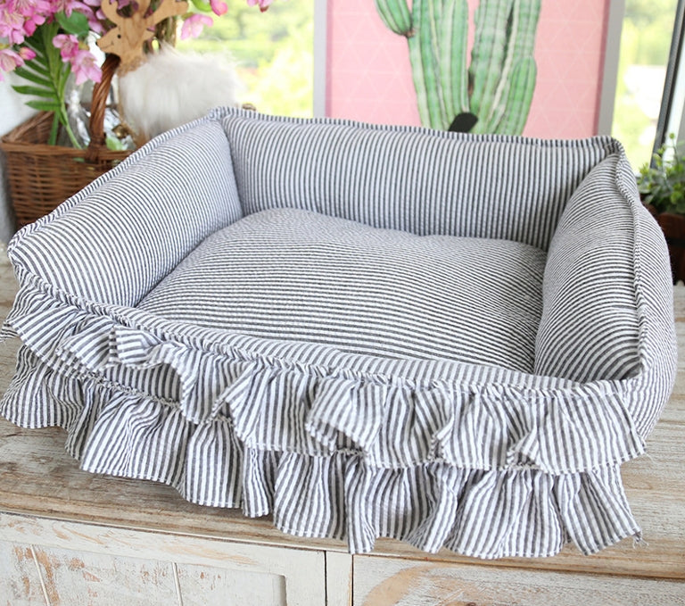 HKM-5084093 Small Square Nest Dog Mat for All Seasons ¨C Cozy Cotton Kennel with Various Patterns