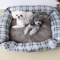 HKM-5084093 Small Square Nest Dog Mat for All Seasons ¨C Cozy Cotton Kennel with Various Patterns