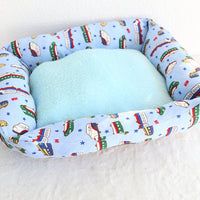 HKM-5084093 Small Square Nest Dog Mat for All Seasons ¨C Cozy Cotton Kennel with Various Patterns