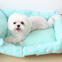 HKM-5084093 Small Square Nest Dog Mat for All Seasons ¨C Cozy Cotton Kennel with Various Patterns