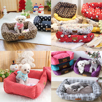 HKM-5084093 Small Square Nest Dog Mat for All Seasons ¨C Cozy Cotton Kennel with Various Patterns