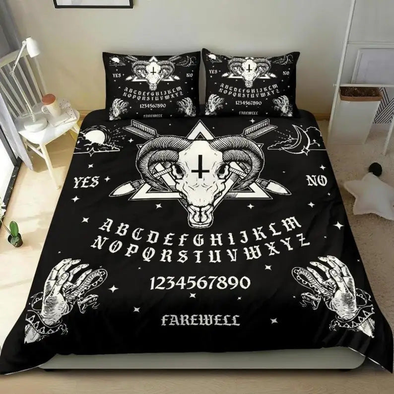 HKM-508435 Dark Satan Theme Down Quilt Cover Set - Various Sizes Available