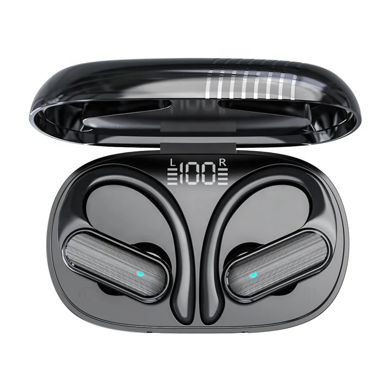 HKM-508435 Wireless Ear Hook Earphones with Microphone for Gym and Outdoor Activities