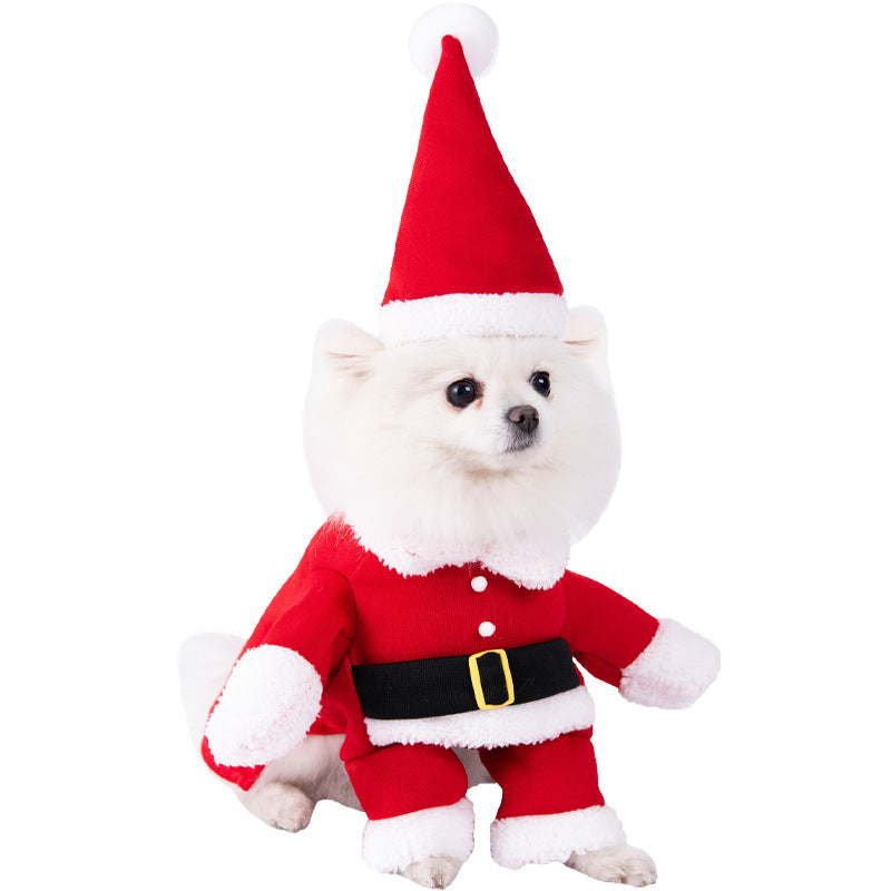 HKM-5084605 Creative Halloween Dog Costume - Funny Transformation Outfit for Pets in Various Sizes