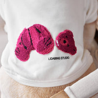 HKM-5085117 Parent-Child Winter Bear Sweater in Coral Fleece for Dogs