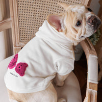 HKM-5085117 Parent-Child Winter Bear Sweater in Coral Fleece for Dogs