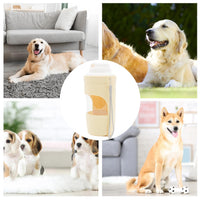 HKM-5085885 2-in-1 Portable Travel Dog Water Bottle and Food Dispenser with Lanyard for Outdoor Use