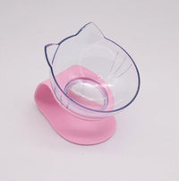 HKM-5086013 Tilted Raised Cat Bowls - Double and Single Options in Various Colors