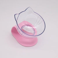 HKM-5086013 Tilted Raised Cat Bowls - Double and Single Options in Various Colors