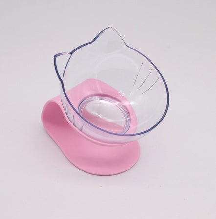HKM-5086013 Tilted Raised Cat Bowls - Double and Single Options in Various Colors