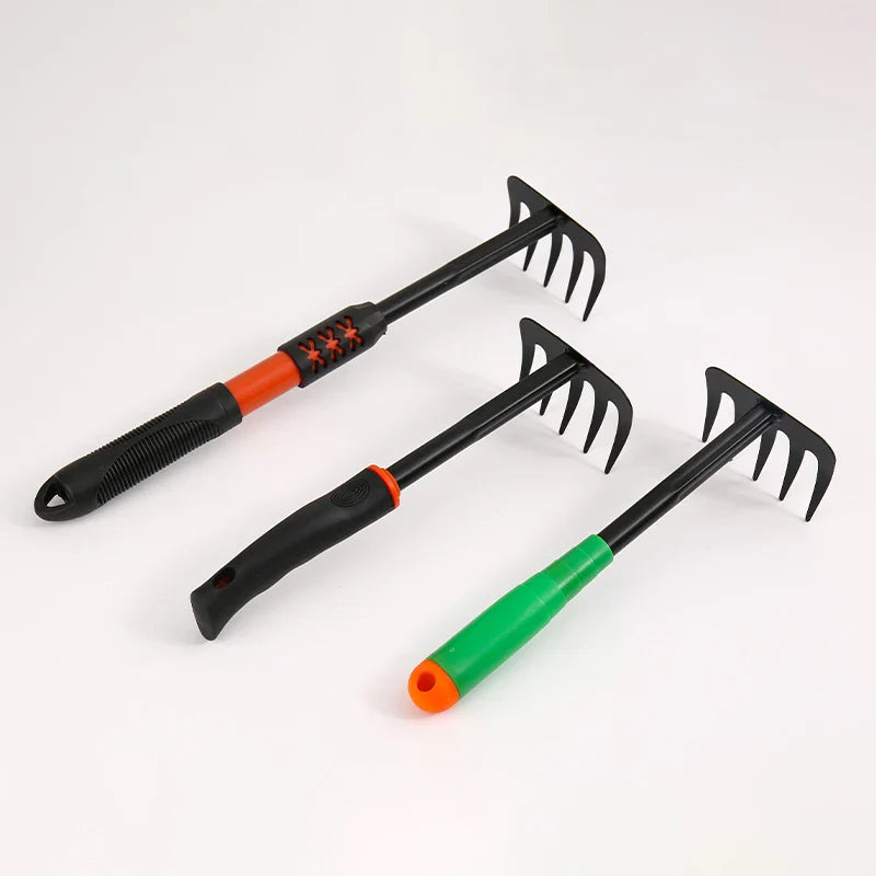 HKM-508627 Mini Garden Fork with Five Teeth for Efficient Weed Removal and Grass Digging