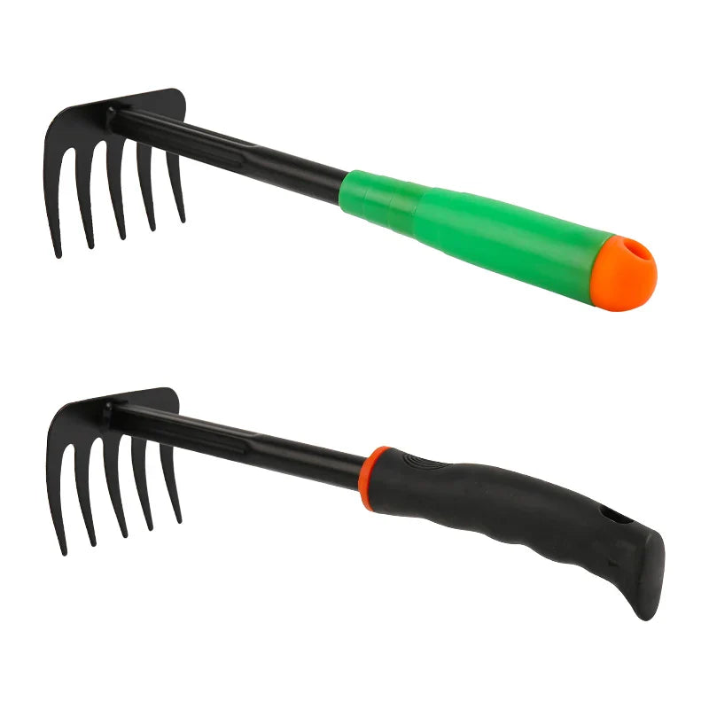 HKM-508627 Mini Garden Fork with Five Teeth for Efficient Weed Removal and Grass Digging