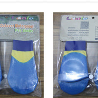 HKM-5086653 Waterproof Nonslip Dog Booties with Rubber Sole - 4PCS Pet Paw Protectors for Outdoor Activities