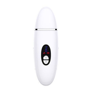 HKM-508691 Ultrasonic Facial Pore Cleaner and Blackhead Remover - White Exfoliating Beauty Device