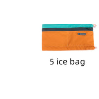 HKM-5087421 Cooling Scarf for Dogs - Adjustable Polyester, Three-Layer Design, up to 2 Hours Refrigeration in Green and Orange